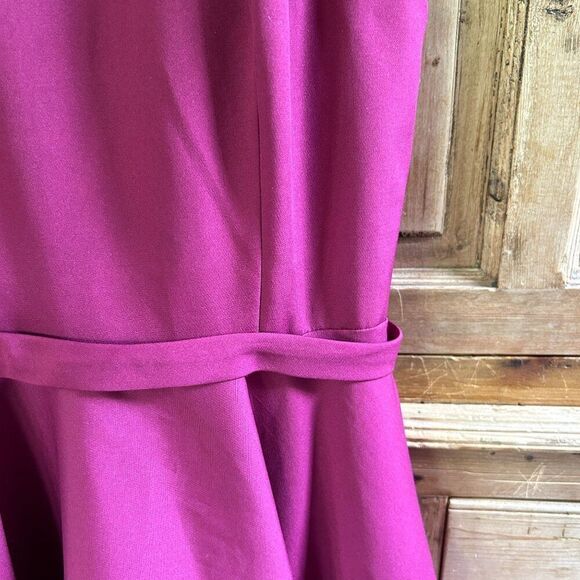 Ieena for Macduggal 6 Dress Purple Cocktail Dress Fit and Flare Sleeveless - Picture 5 of 14